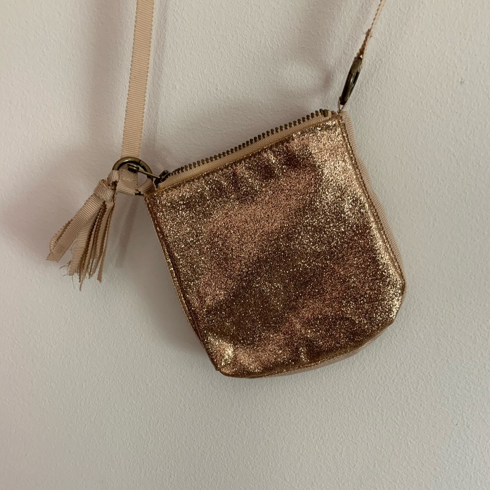 NWT cute rose gold mini bag